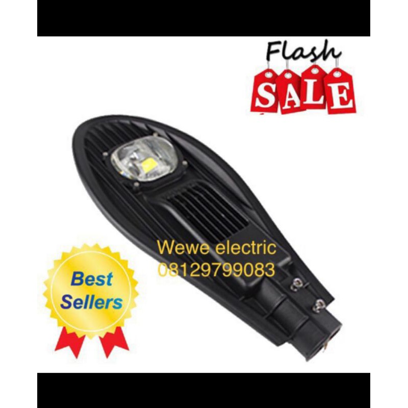 lampu jalan dc12v dc 12 volt 12v 50w 50 watt pju street light cobra led outdoor