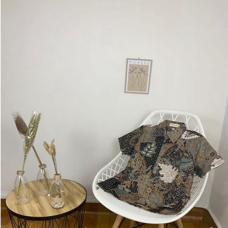 kemeja batik anak pendek