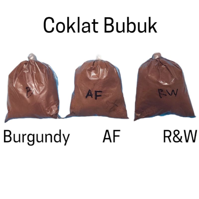 (100 gram ) Coklat Bubuk Burgundy - AF - RW - Bordeaux Rajawali / Chocolate Powder / Cocoa Powder Bahan Baking