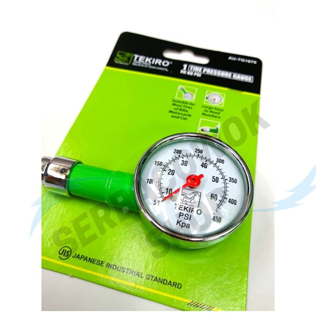 Tekiro Ukuran Angin Ban 60 Psi Tire Preasure Gauge Termurah Berkualitas