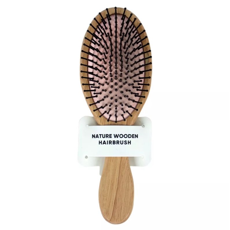 MINISO SISIR RAMBUT SIKAT WANITA AIRBAG HAIR BRUSH KAYU NATURE WOODEN ANTI RONTOK