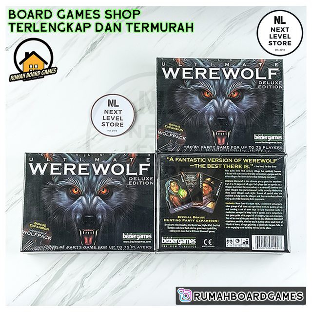 Ultimate Werewolf : Deluxe Edition Board Games Ready Stock NEW Segel