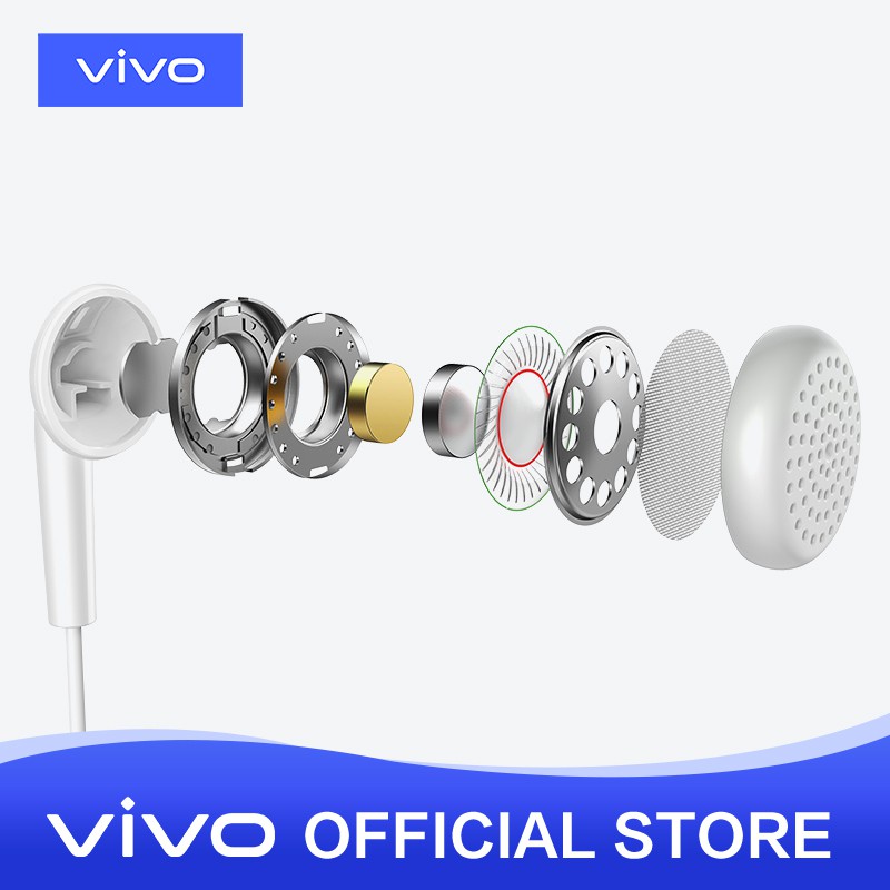 vivo Earphone XE100 Original [Mikrofon tersedia] - Garansi Resmi 6 Bulan-4