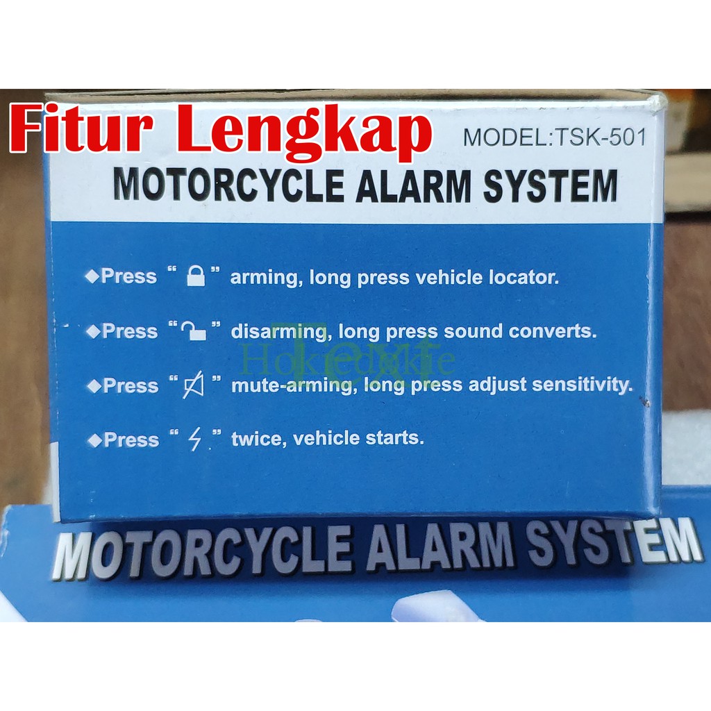 Alarm Motor HDI + remote sliding kualitas premium fitur paling lengkap