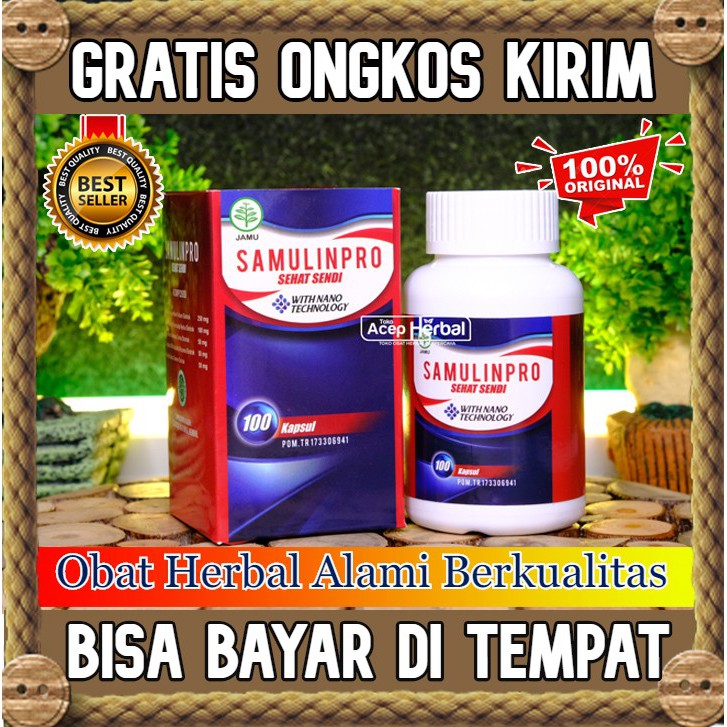 

Samulinpro - Sehat Sendi Kapsul - Herbal Spesialis Atasi Nyeri Sendi Asam Urat Rematik Pegel Linu