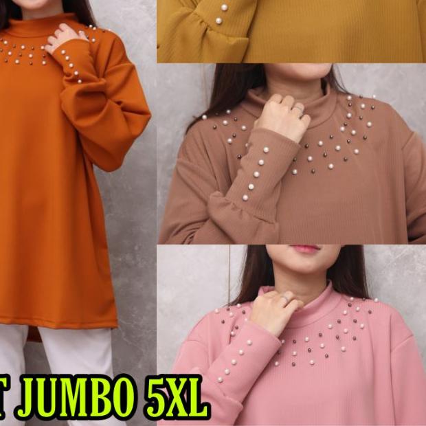 ✧ JUNE ATASAN JUMBO/BAJU JUMBO/KAOS JUMBO IMPORT/ATASAN JUMBO IMPORT RAJUT PREMIUM LD 120-150cm ♝