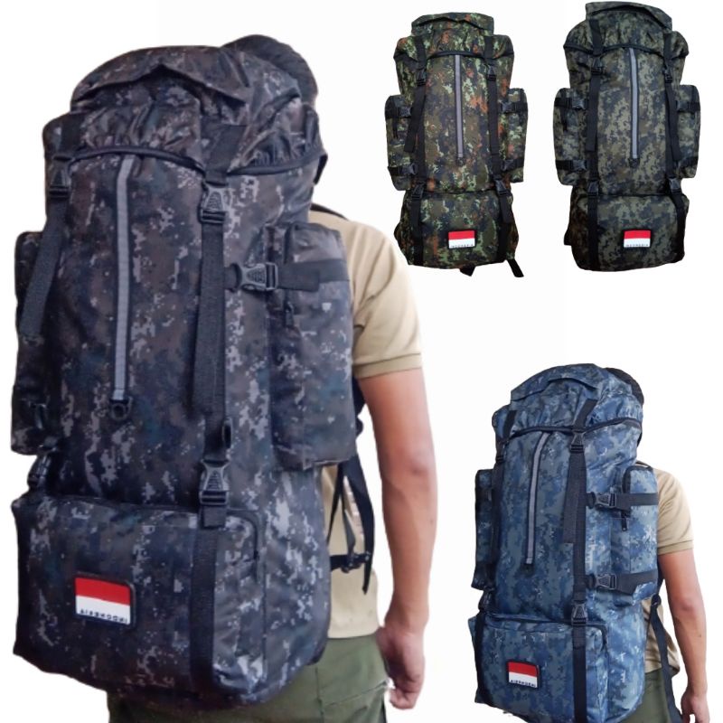 Tas tactical besar 65L - tas army jumbo - tas carrier  army - tas gunung - tas hiking - travel bag