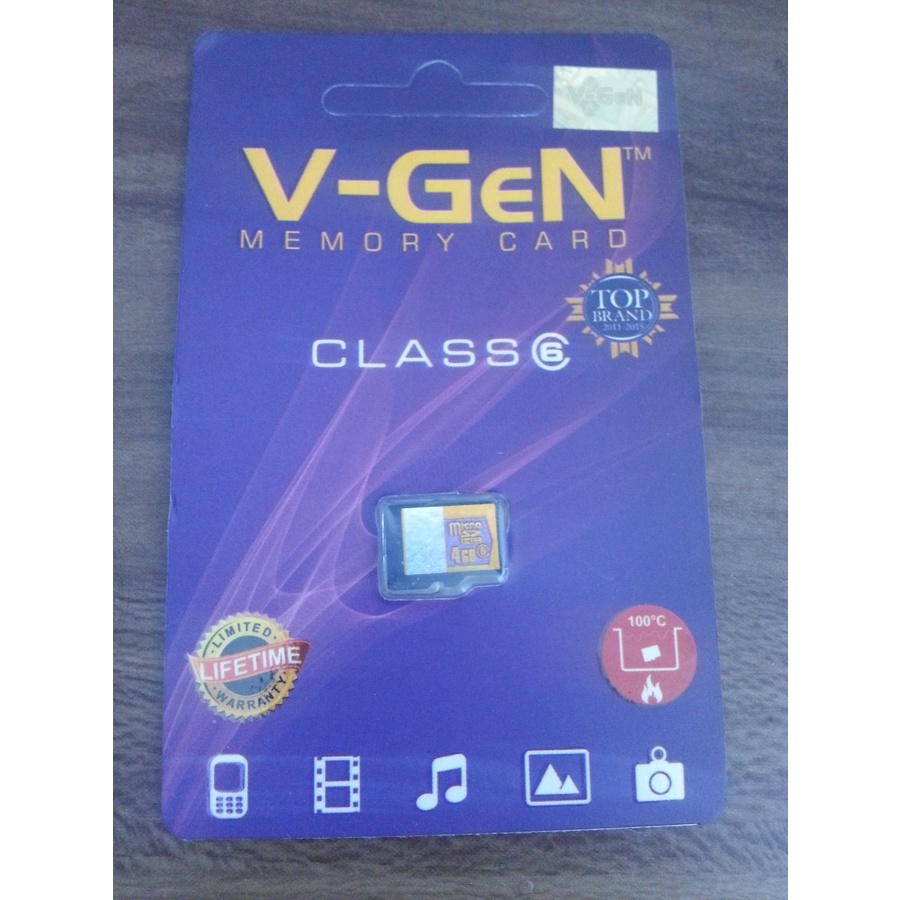MICROSD MEMORY Card HP V-Gen / VGEN 8G 8GB Class6 High Grade