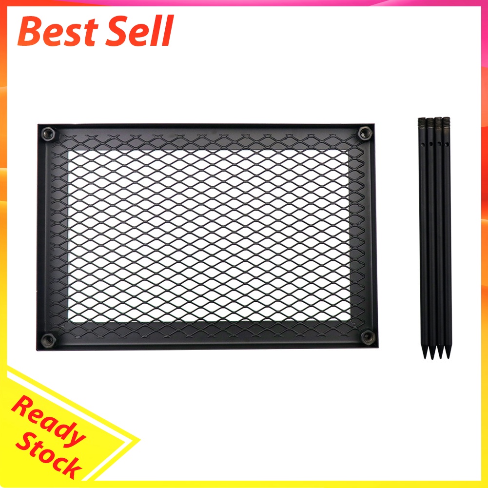 Reusable Outdoor Iron Net Table Camping BBQ Picnic Cooking Grill Mat Racks