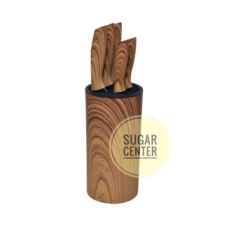 Krischef Set 5 Pcs Pisau Dapur/Pisau Dapur Dengan Tempat Penyimpanan/Pisau Dapur Berkualitas