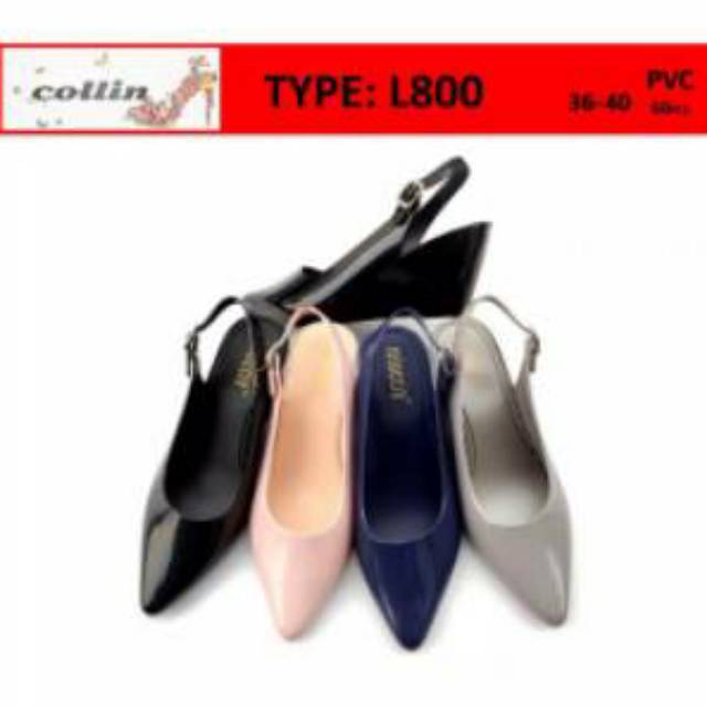 Collin L800 Sepatu Jelly Wedges Naura