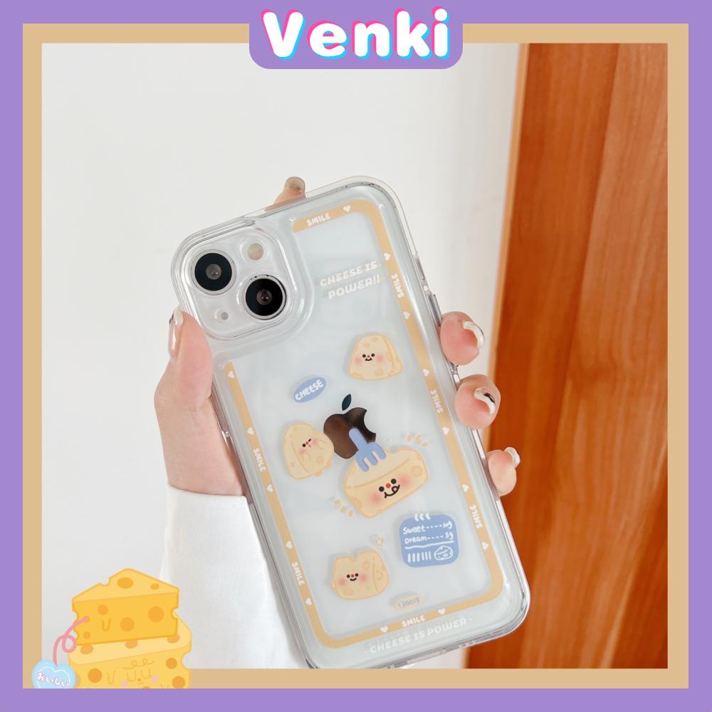 iPhone Case Clear Case Soft Thick TPU Shockproof Super Transparent Protection Camera Plating Button Cartoon Cheese For iPhone 13 Pro Max iPhone 12 Pro Max iPhone 11 iPhone 7Plus