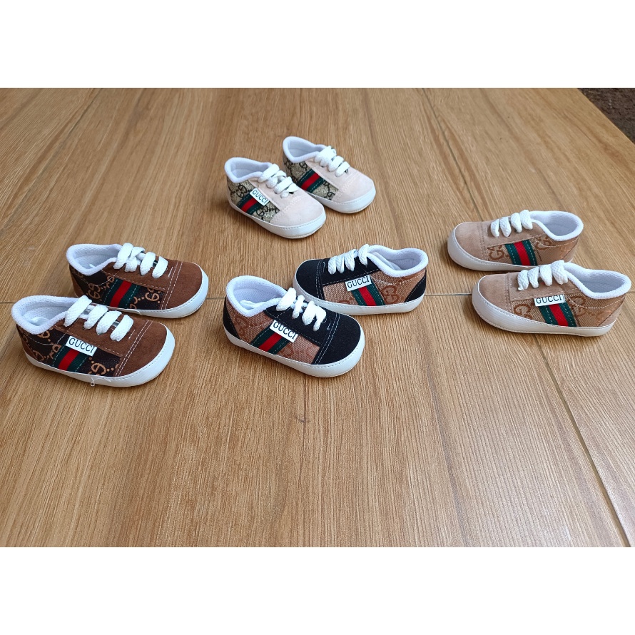 Sepatu Bayi Prewalker Laki Laki GC 0 - 12 Bulan Terbaru / Sepatu Anak Baby Cowok Prewalker Shoes Murah