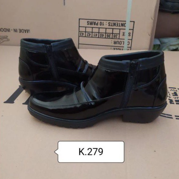 Sepatu kulit pria PDH polri TNI security guard PNS sepatu Kerja formal Tampil lebih keren