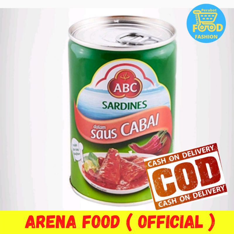 

[✓COD] ABC SARDINES CHILI 425 GR | SARDEN ABC | ABC IKAN SARDEN