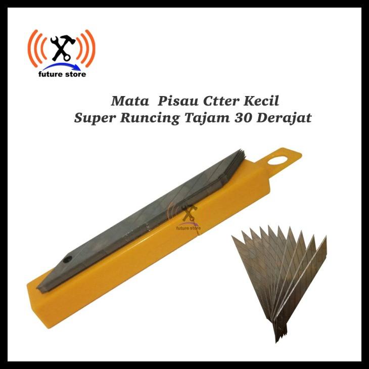 

Revil Mata Pisau Cutter Kecil Super Runcing Tajam 30 Derajat A-100 Kode 1098
