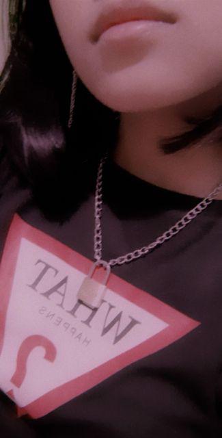 Brass Padlock Key Necklace Aksesoris Kalung Gembok Lock Kuningan Edition