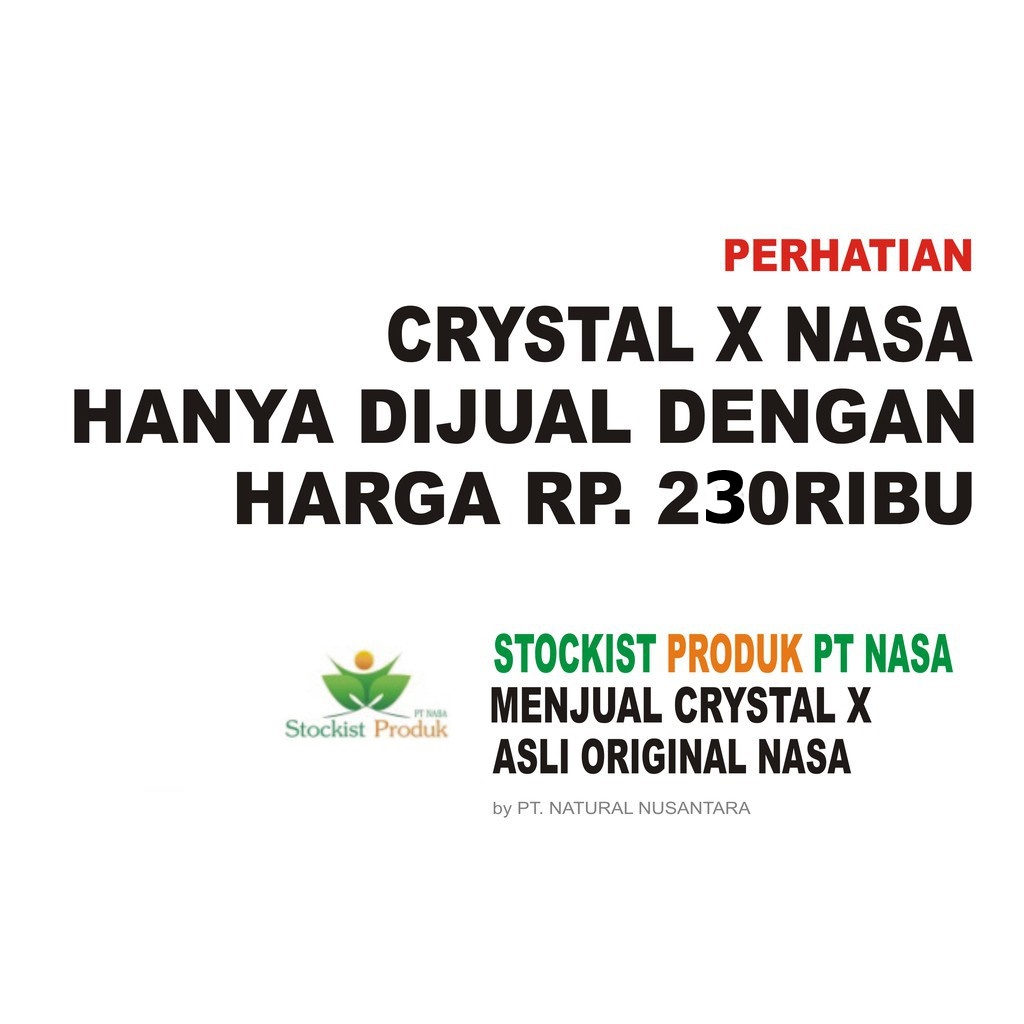 NCX NASA CRISTAL X ORIGINAL 100% NCX CRYSTAL X NASA ORIGINAL ASLI ORI