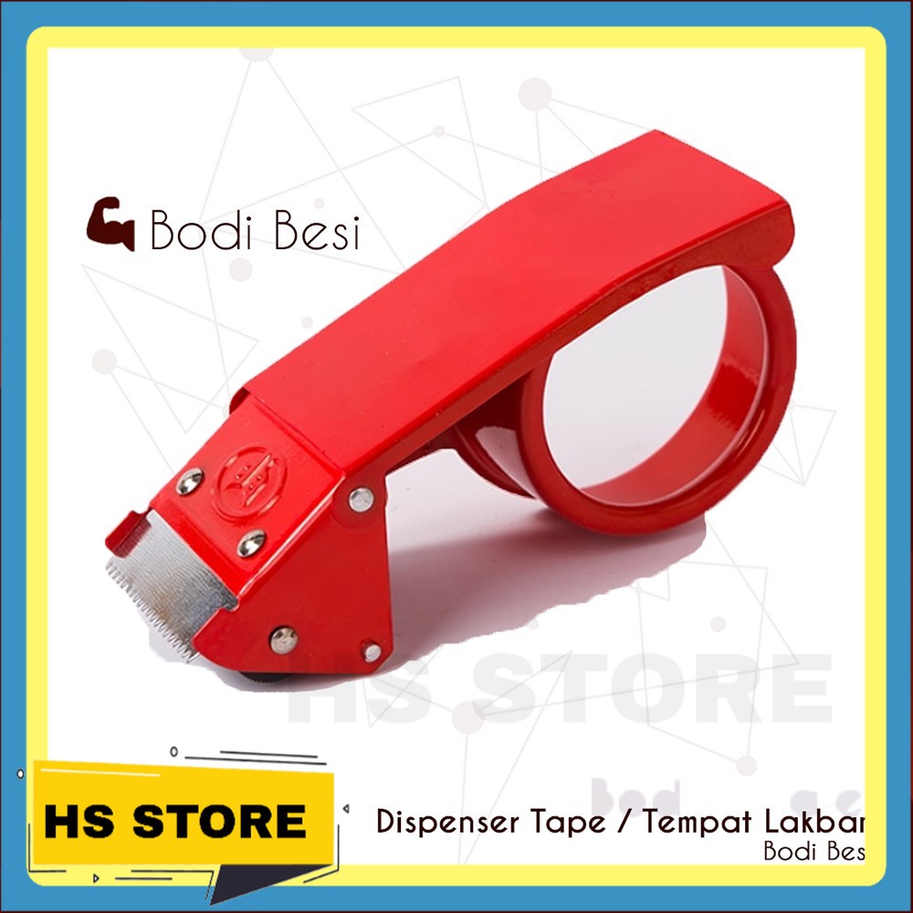 

Dispenser Tape Tempat Pemotong Lakban Bodi Besi Tajam MURAH