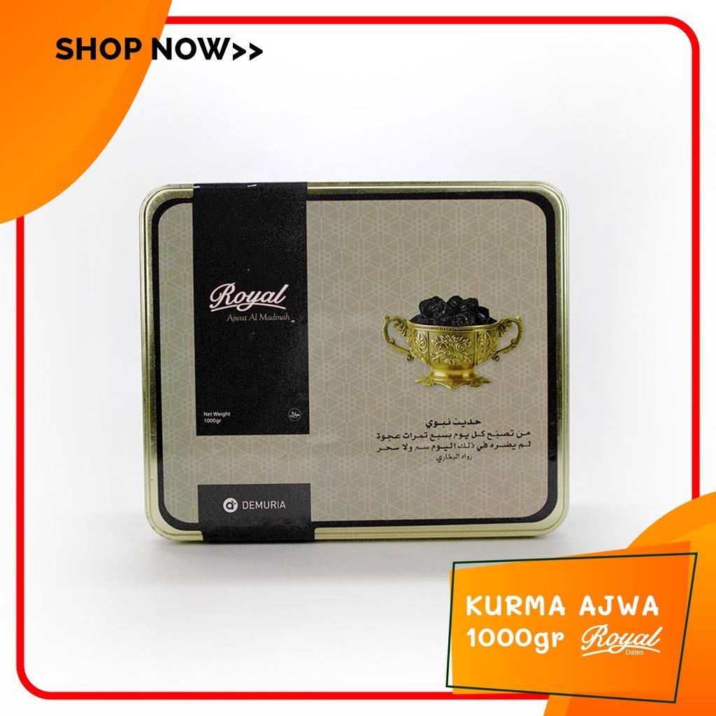 

Kurma Ajwa Al-madinah 850gr Ajwa Royal Premium Bergaransi