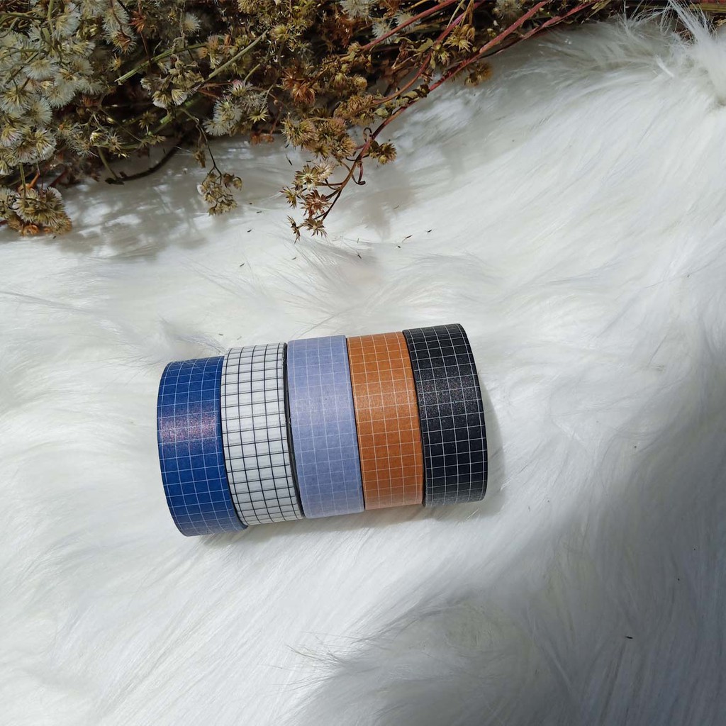 

Washi Tape Grid Ukuran 1,5 cm x 10 meter