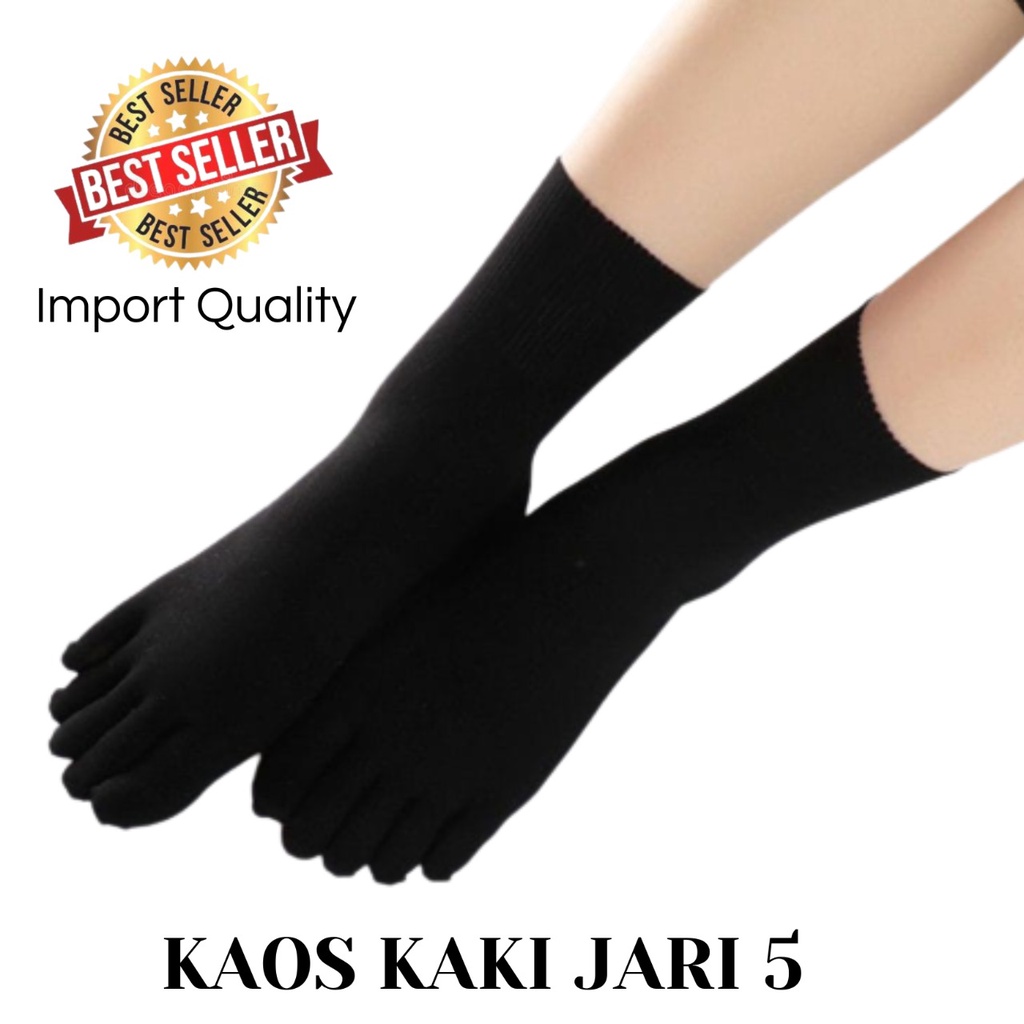 Kaus Kaki 5 Jari Wanita Tipis Bahan Stoking Import Premium Kaos Kaki Cewek Jari Terpisah Kaos Kaki Jari Wanita