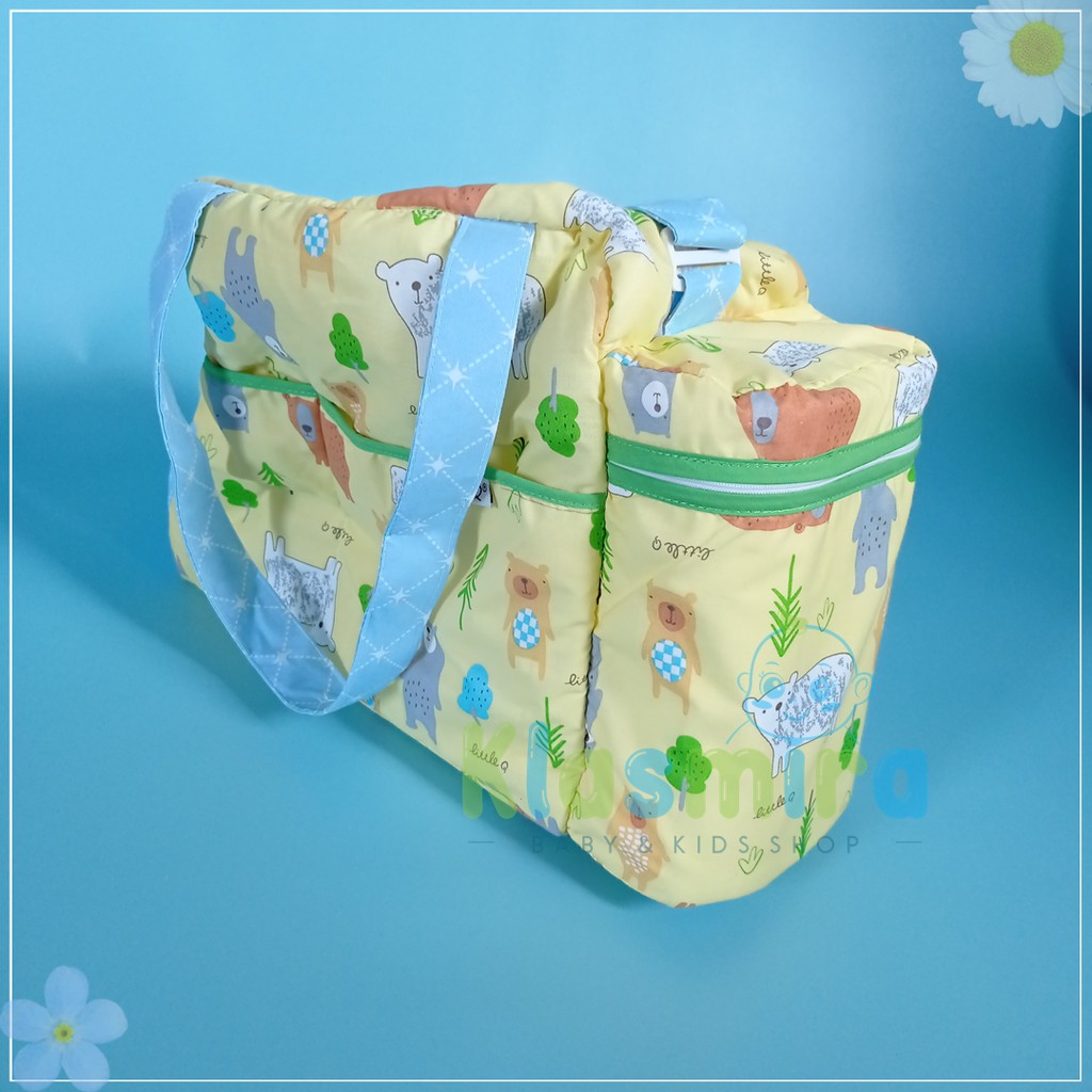 Set Bayi 3 in 1: Bed Cover Bayi Bantal Guling Bayi dan Tas Bayi