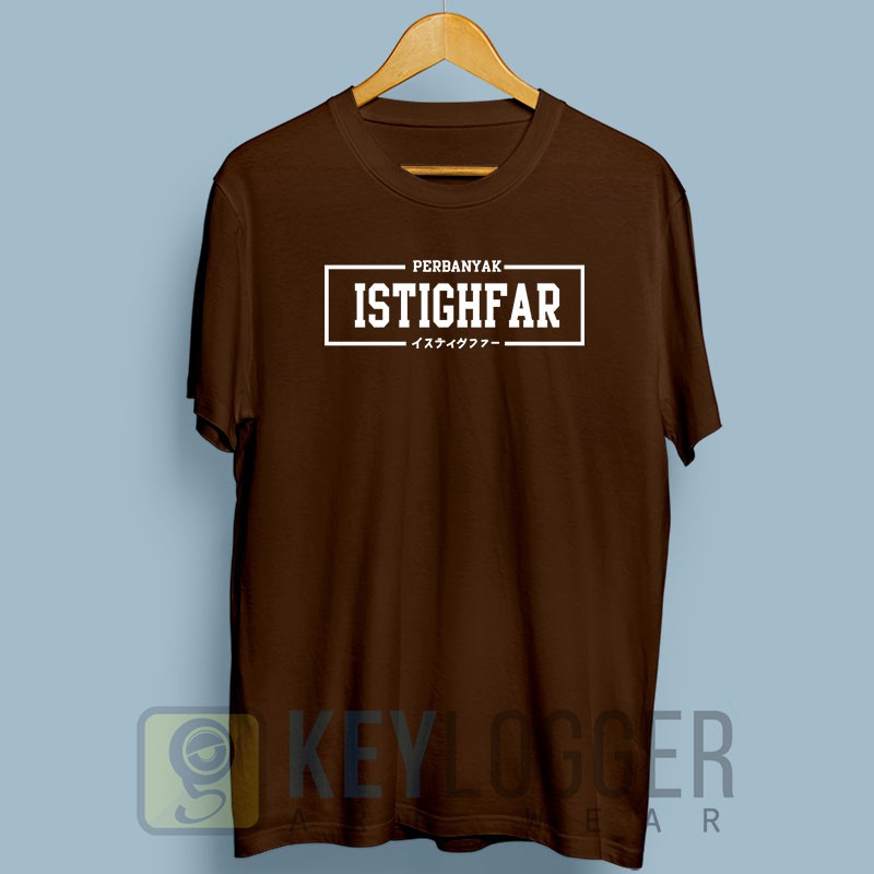 Kaos Dakwah Islami Istighfar Beristighfar Distro Muslim 61-coklat