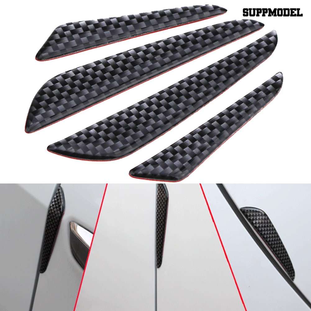 Car 4Pcs / Set Strip Pelindung Pinggiran Pintu Mobil Anti Gores