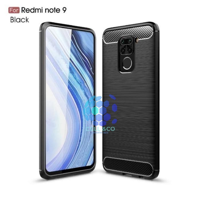 CASE CARBON XIAOMI REDMI NOTE 9 casing hp silikon softcase case premium carbon cover