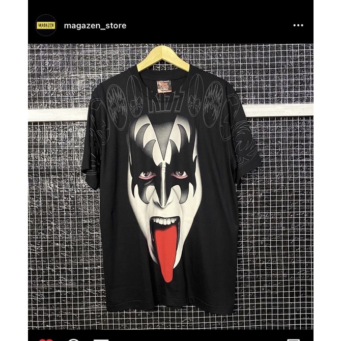 KISS all over print ( aop ) tag the roxx