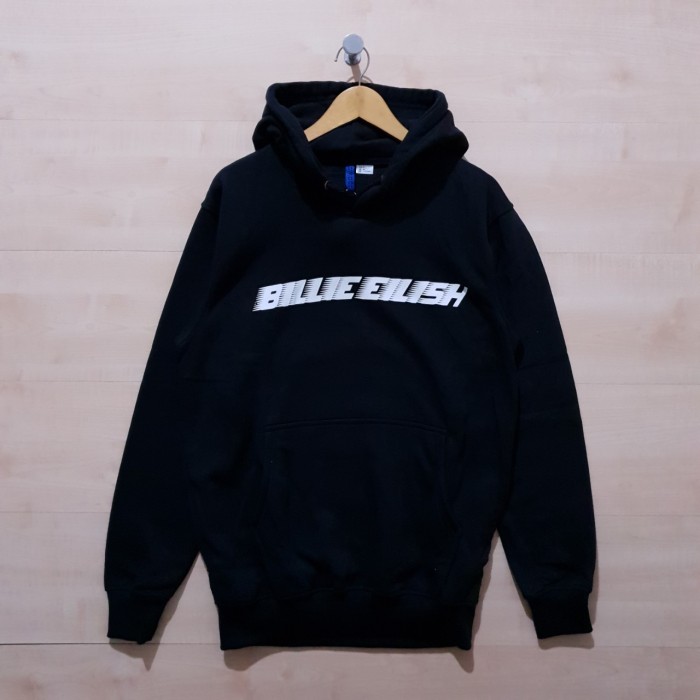 JAKET HOODIE H&M X BILLIE EILISH RACER BLACK - M