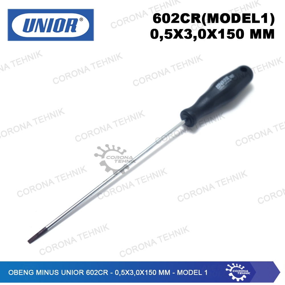 UNIOR 602CR - Sale - Obeng Minus  - 0,5x3,0x150 mm - Model 1