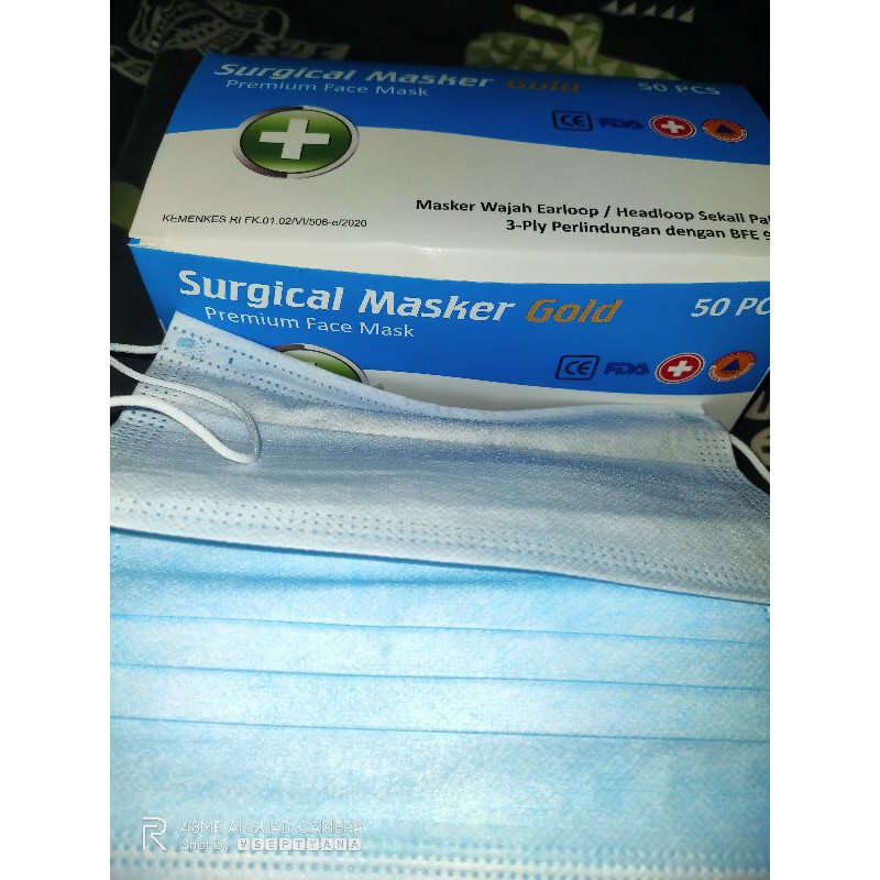surgical masker gold