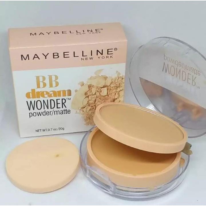 Maybelin Bedak 2in1 BB Dream Wonder Powder Matte/Bedak Padat Dan Basah
