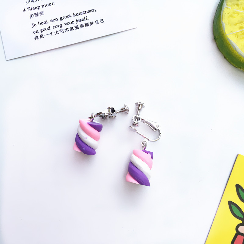 Anting Tusuk Handmade Bahan Katun Lembut Warna Permen Untuk Wanita