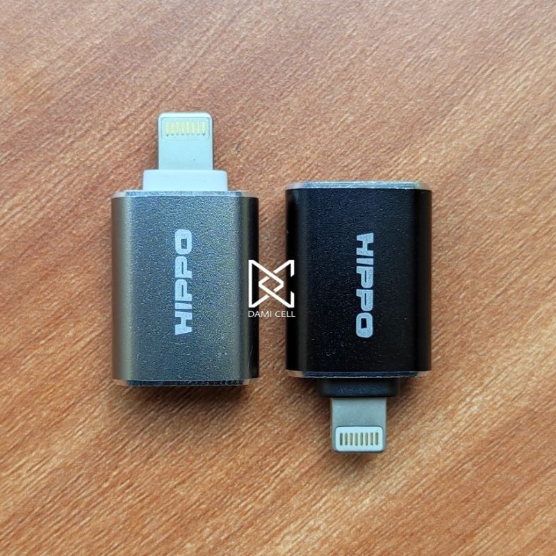 HIPPO OTG CONNECTOR USB-A TO LIGHTNING ORIGINAL GARANSI 1 TAHUN