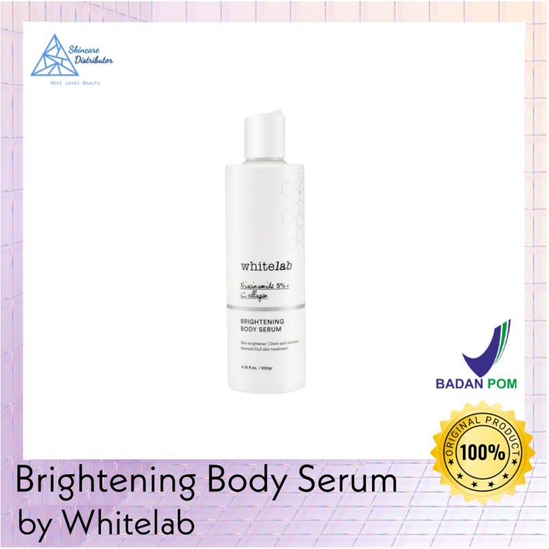 Whitelab Brightening Body Serum Niacinamide Collagen Pemutih kulit Skin Whitening body booster