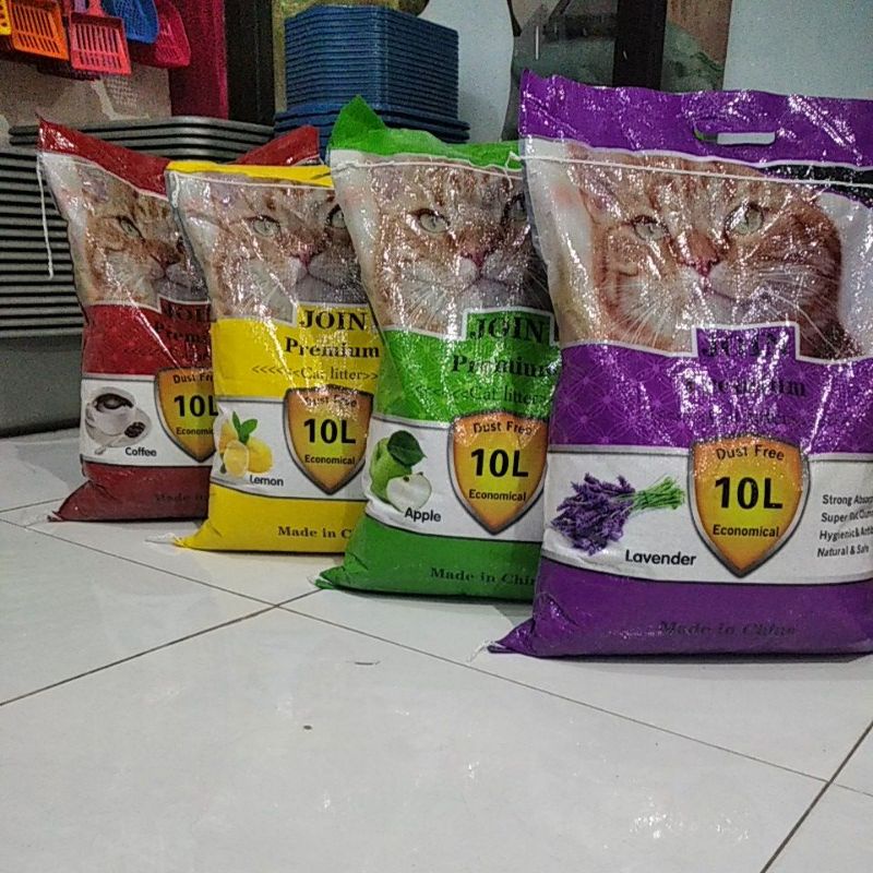 PROMO Pasir Join 10 liter - pasir kucing pasir wangi pasir gumpal 10liter