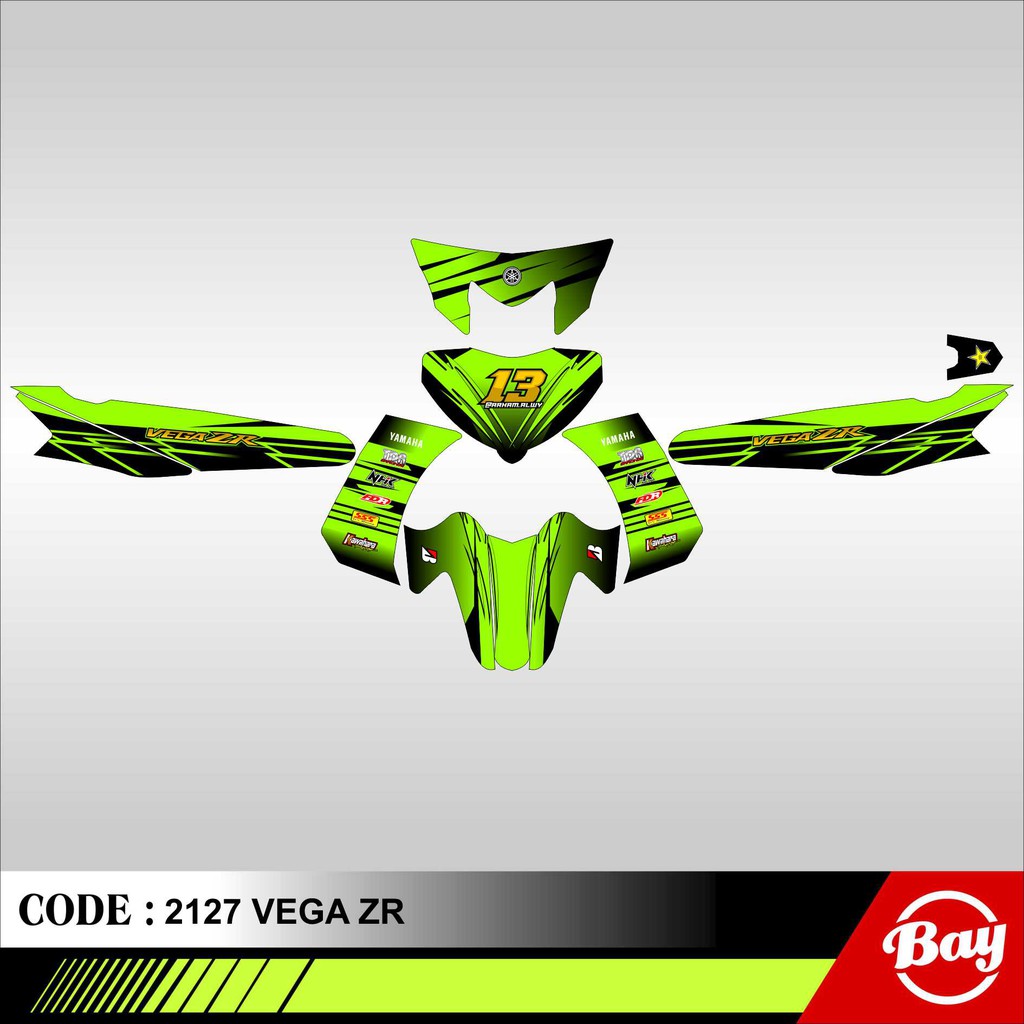 Decal Stiker Motor VEGA R / VEGA ZR / VEGA RR Full Body Sticker Custom Variasi