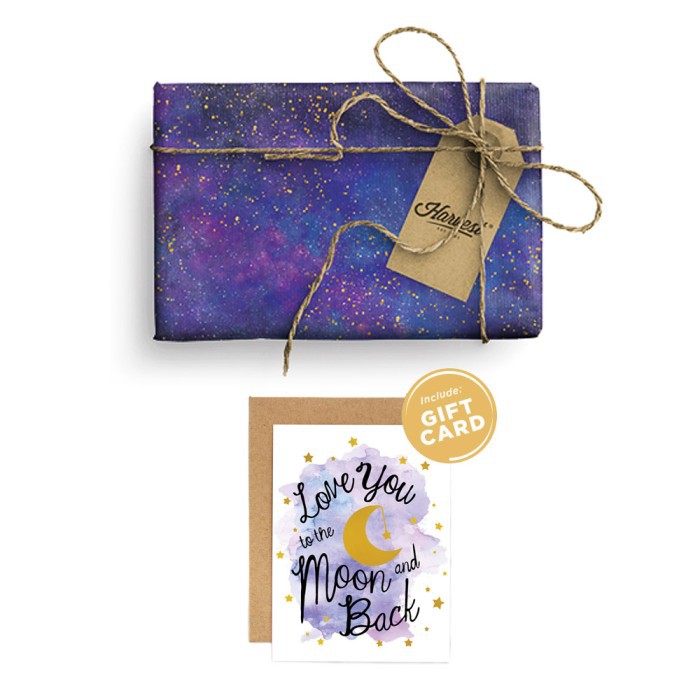 

Paket Kertas Kado & Kartu Valentine Harvest Gift Set - Galaxy Moon