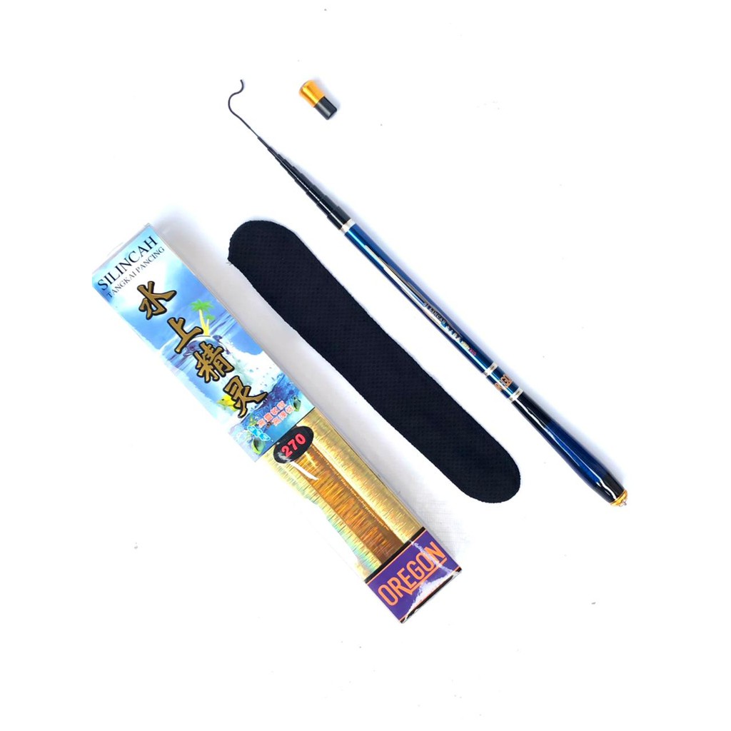 Joran Tegek Ruas Pendek Oregon Silincah 450 Kaku Ringan Bahan Carbon