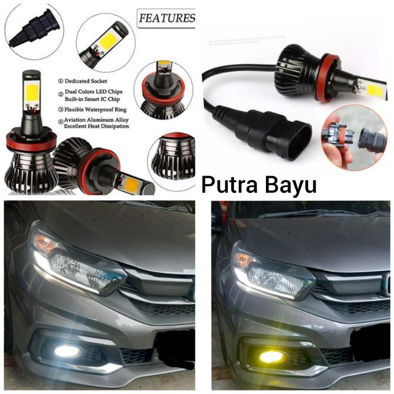 Bohlam foglamp mobil led 2 warna