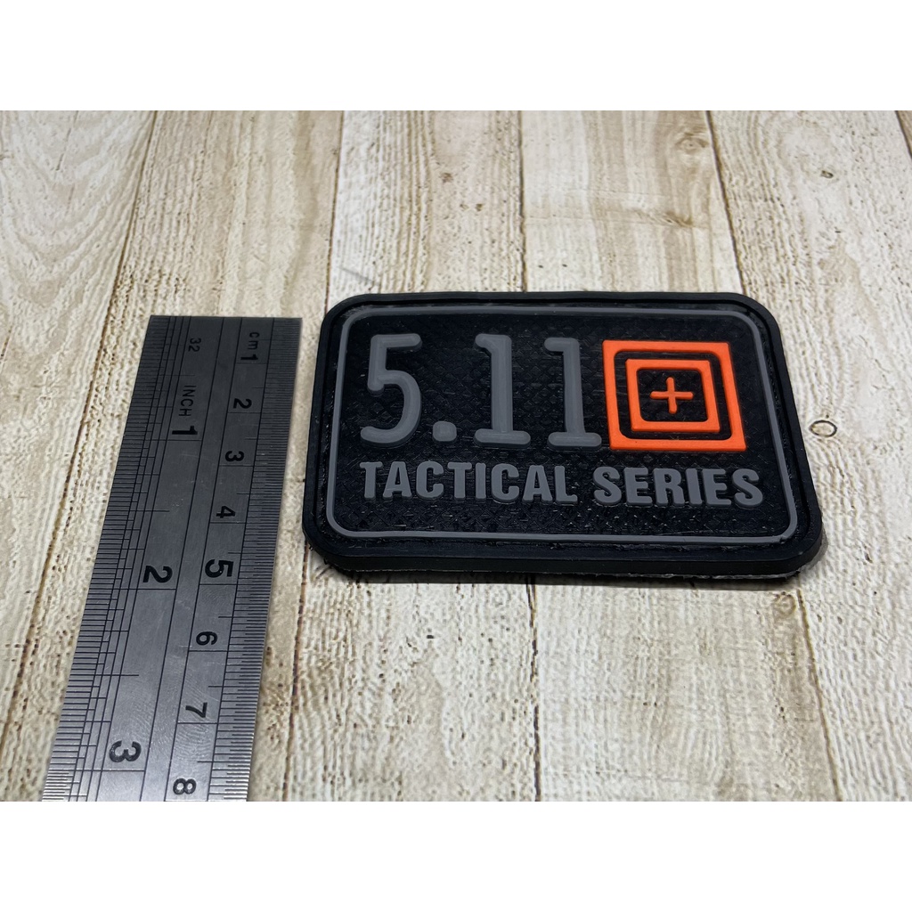 Patch 511 Abu - Patch Velcro 5.11- Prepetan Tactical 5.11 - Velcro Karet