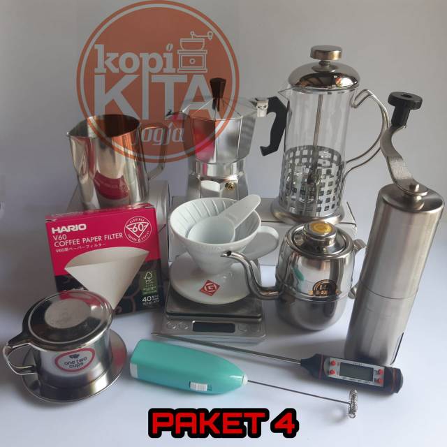 Coffee paket 4 siap seduh manual komplit