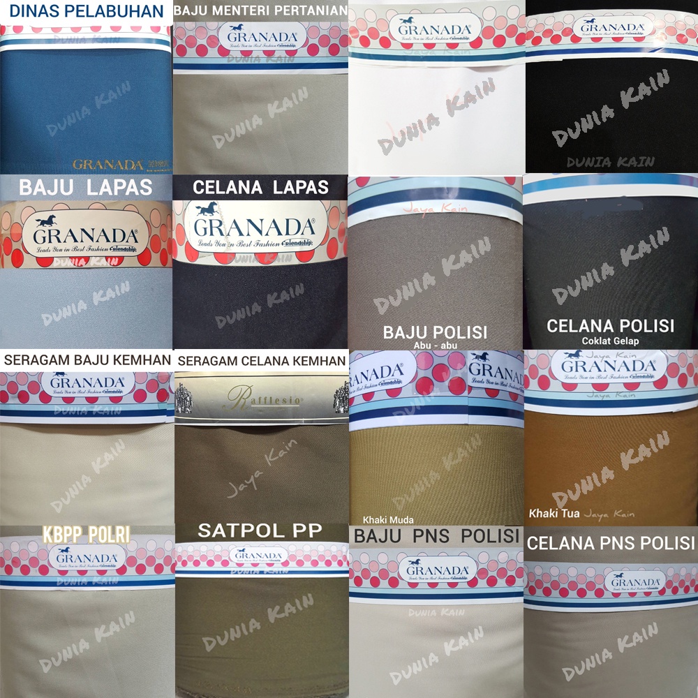 [KAIN DINAS INDONESIA] FIVE STAR QUALITY Bahan Kain Seragam Dinas Polisi, Kain PNS, Kain Satpol PP, 