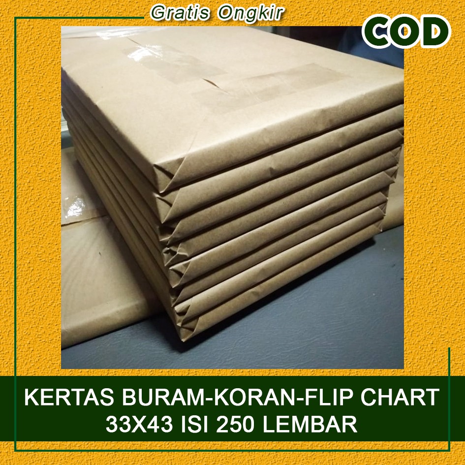 

Kertas Buram Kertas Koran Kertas Flip Chart A3 Plus 33x43cm isi 250 Lembar