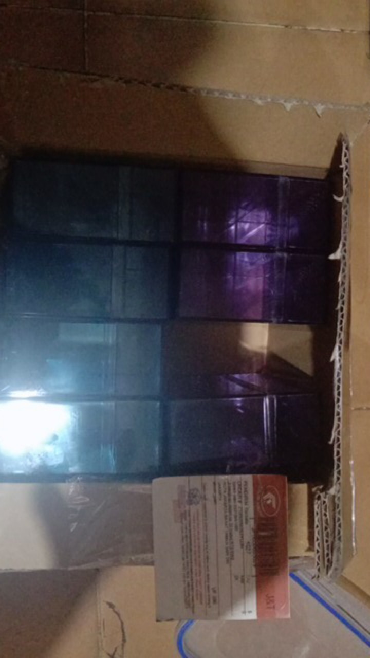 Kotak Asesoris Pernak Pernik ∭ Suvenir Ultah Mika Box Plastik Tebal Transparan Akrilik Biru / Ungu ♘