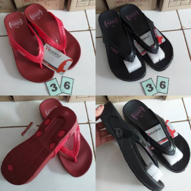 SANDAL LUOFU MODEL JEPIT WANITA  7161 SANDAL IMPORT JAPIT SANDAL KARET JAPIT LUOFU  SLIPON JAPIT