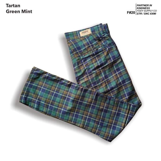 fruddy duddy - fddy - tartan - pants - green mint - S